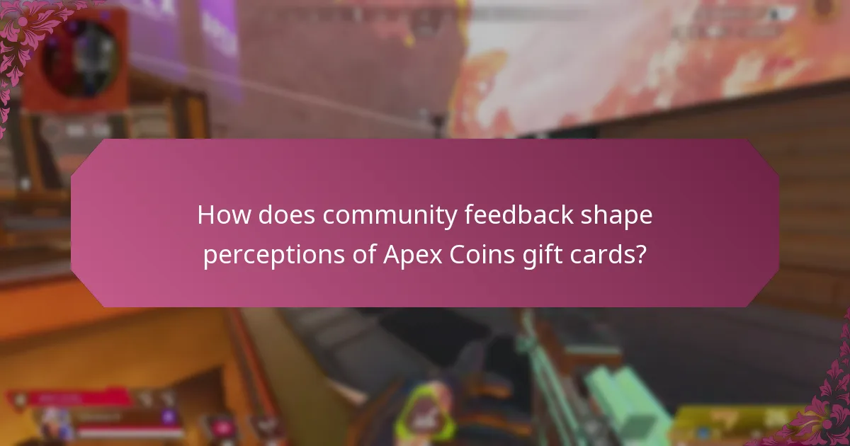 How does community feedback shape perceptions of Apex Coins gift cards?