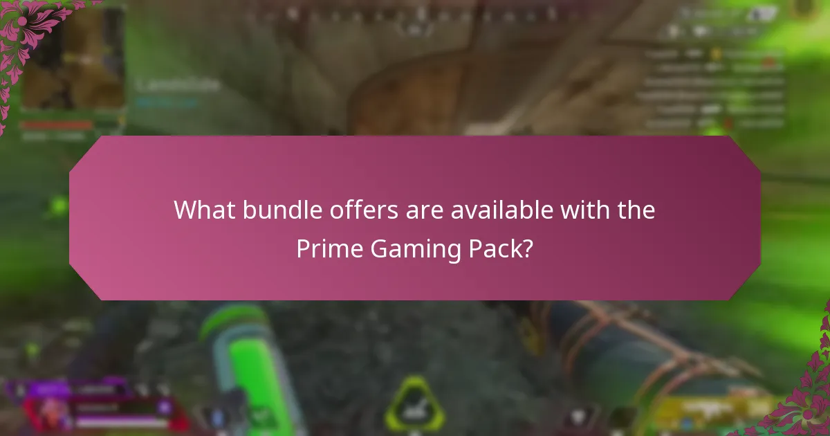 What bundle offers are available with the Prime Gaming Pack?