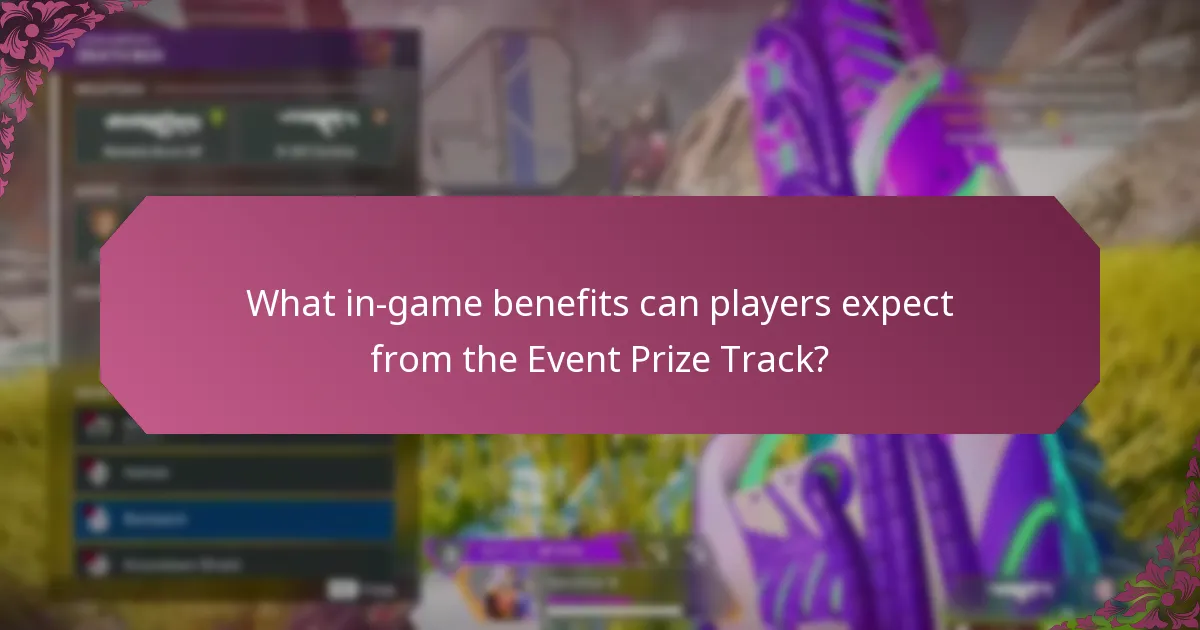 What in-game benefits can players expect from the Event Prize Track?